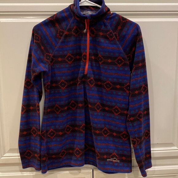 Eddie Bauer Southwest Aztec Quest 1/4 Zip Fleece Size Small Women’s - Picture 2 of 8
